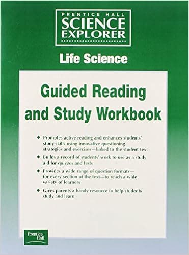 SCIENCE EXPLORER LIFE SCIENCE GUIDED STUDY WORKSHEETS SE 2001C (Prentice Hall Science Explorer : Life Science)