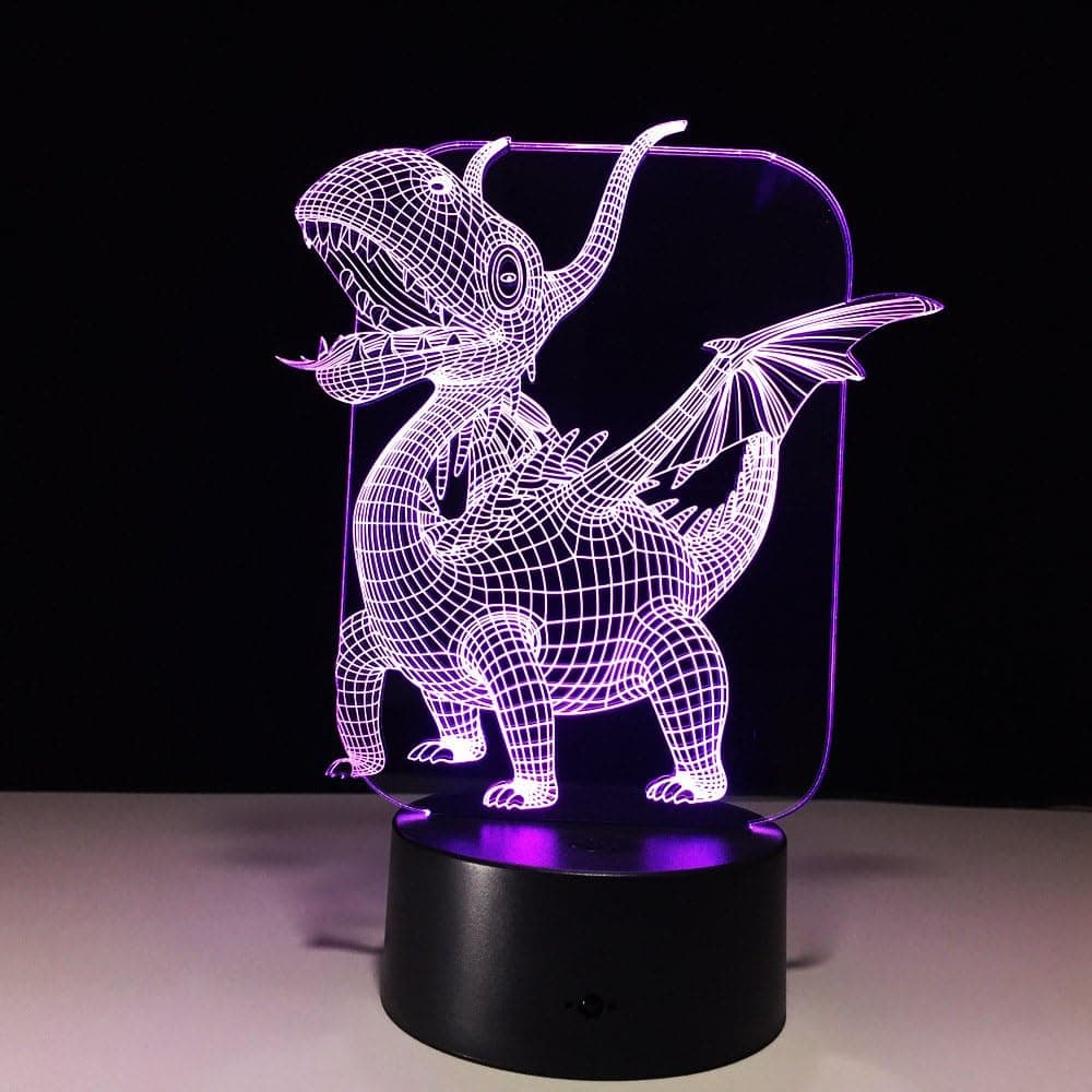 3D Night Light, 3D visualization Illusion LED Table Light with Touch Button, 7 Colors Change Touch Desk Lamp for Bedroom Children Room Decorative or Gifts for Birthday/Christmas