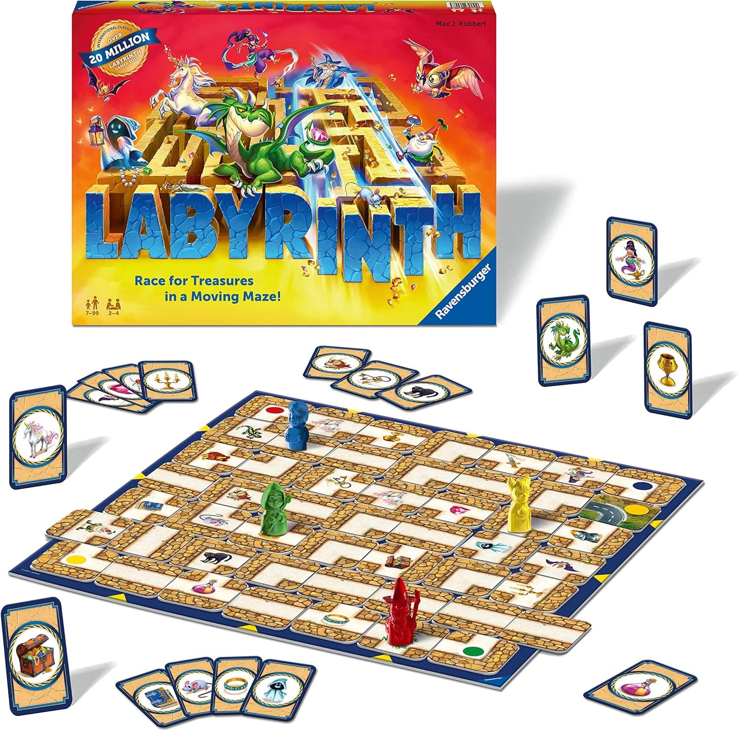 Ravensburger Labyrinth Family Board Game for Kids and Adults Age 7 and Up - Millions Sold, Easy to Learn and Play with Great Replay Value (26448)