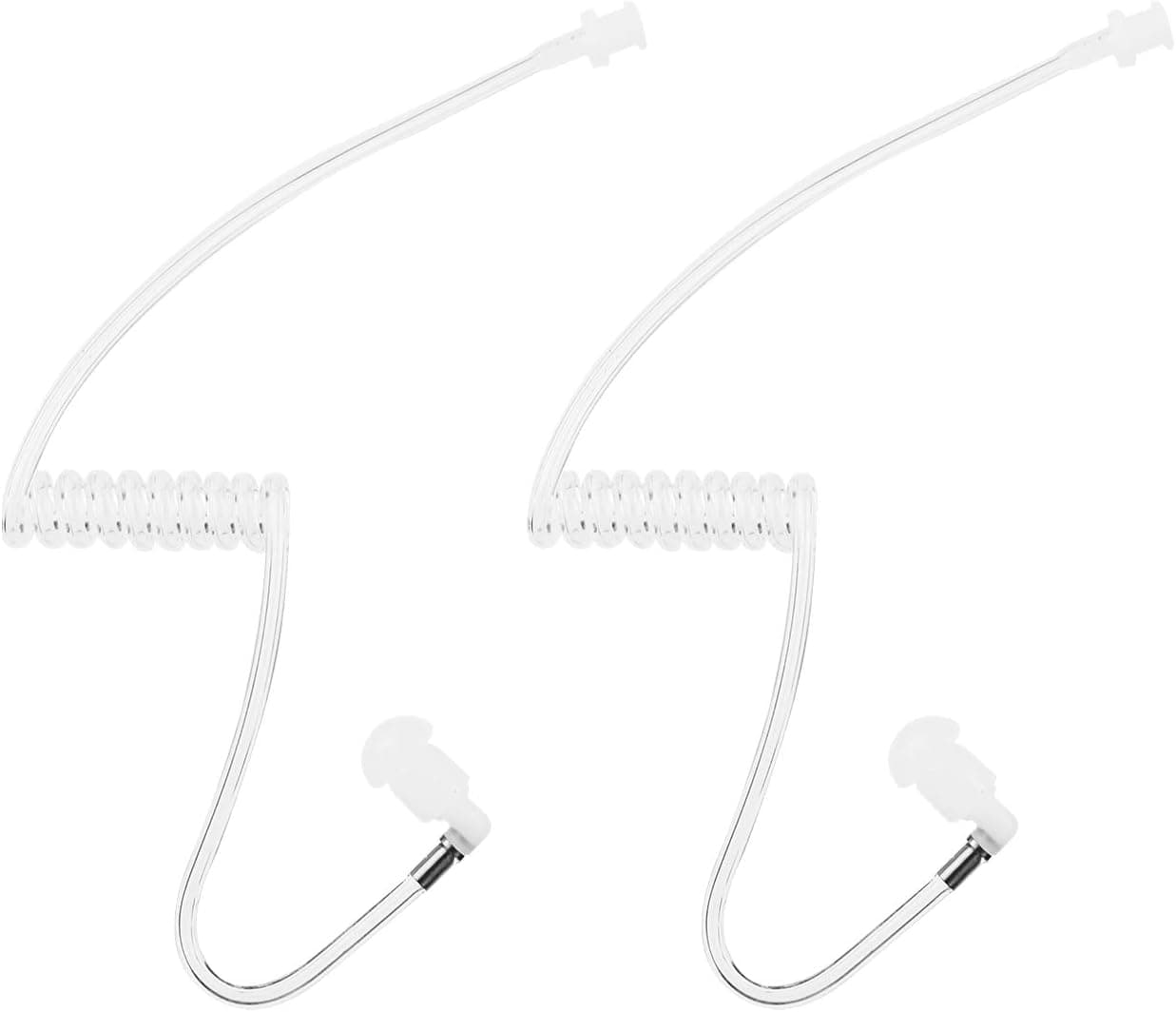 Replacement Acoustic Coil Tube for Motorola Two Way Radio Walkie Talkie Earpiece with Radio Earbuds (2 Packs)