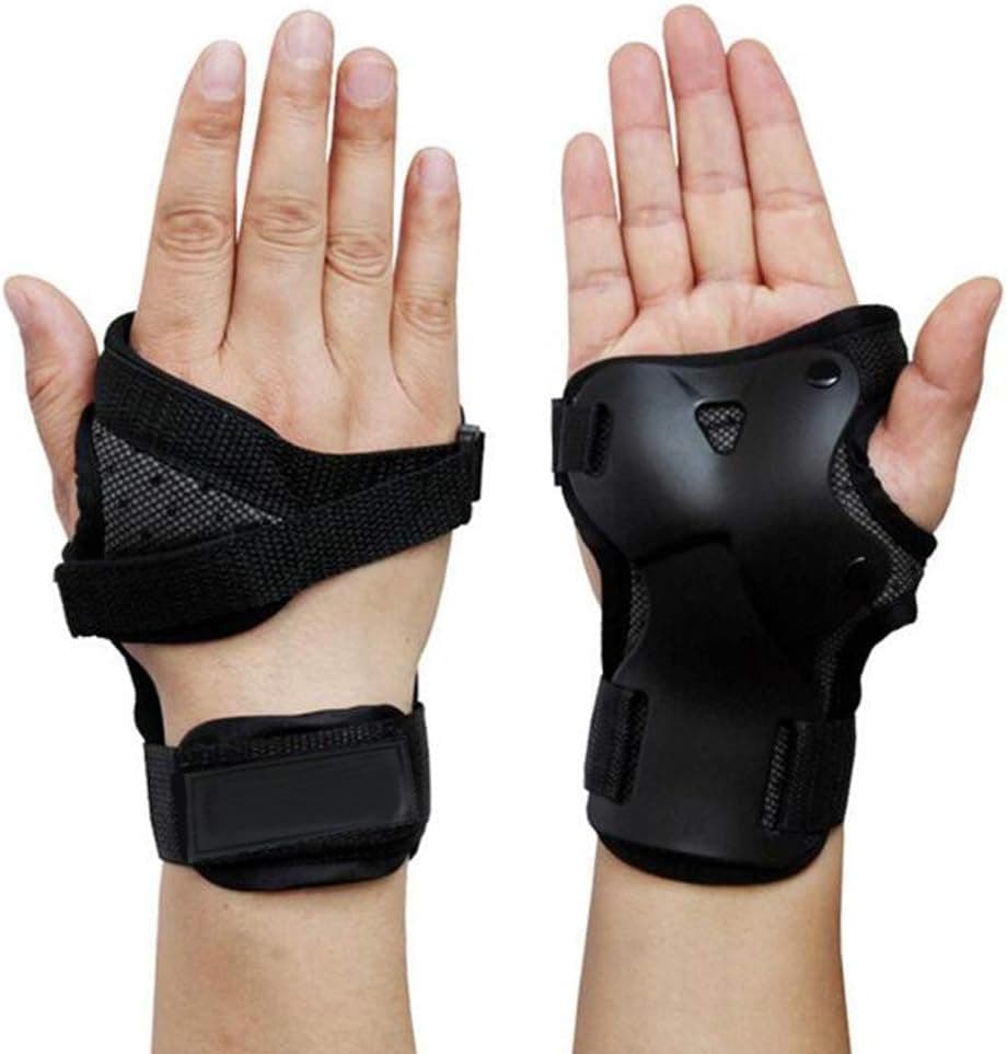 Yundxi Brace Wrist Support Protective Impact Wrist Guards Gear for Skating Skateboard Skiing Motocross Snowboard- 1 Pair