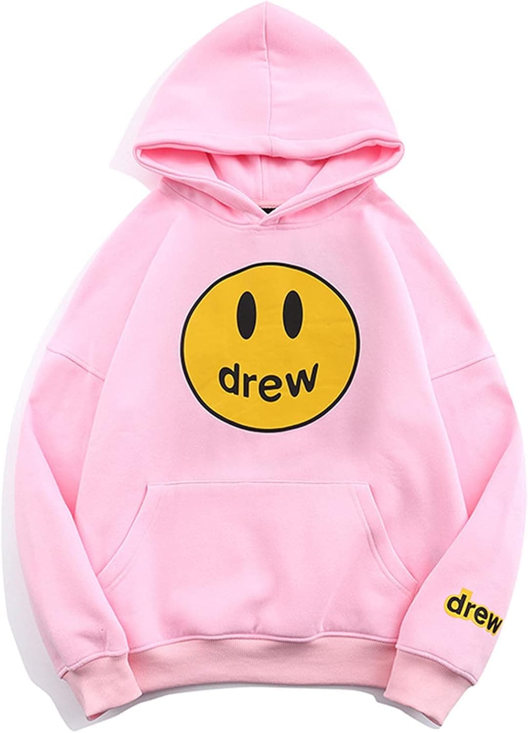 Drew House Hoodies Round Smiley Sweatshirts Fashion Fleece Sweatshirt Novelty Hip Hop Pullover Graffiti Graphic Designs