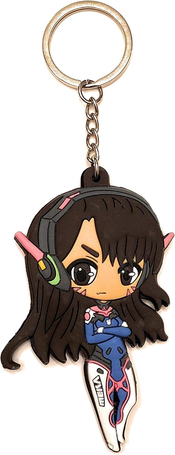 Overwatch Double Sided 3D Keychain 12 cm (D.Va)