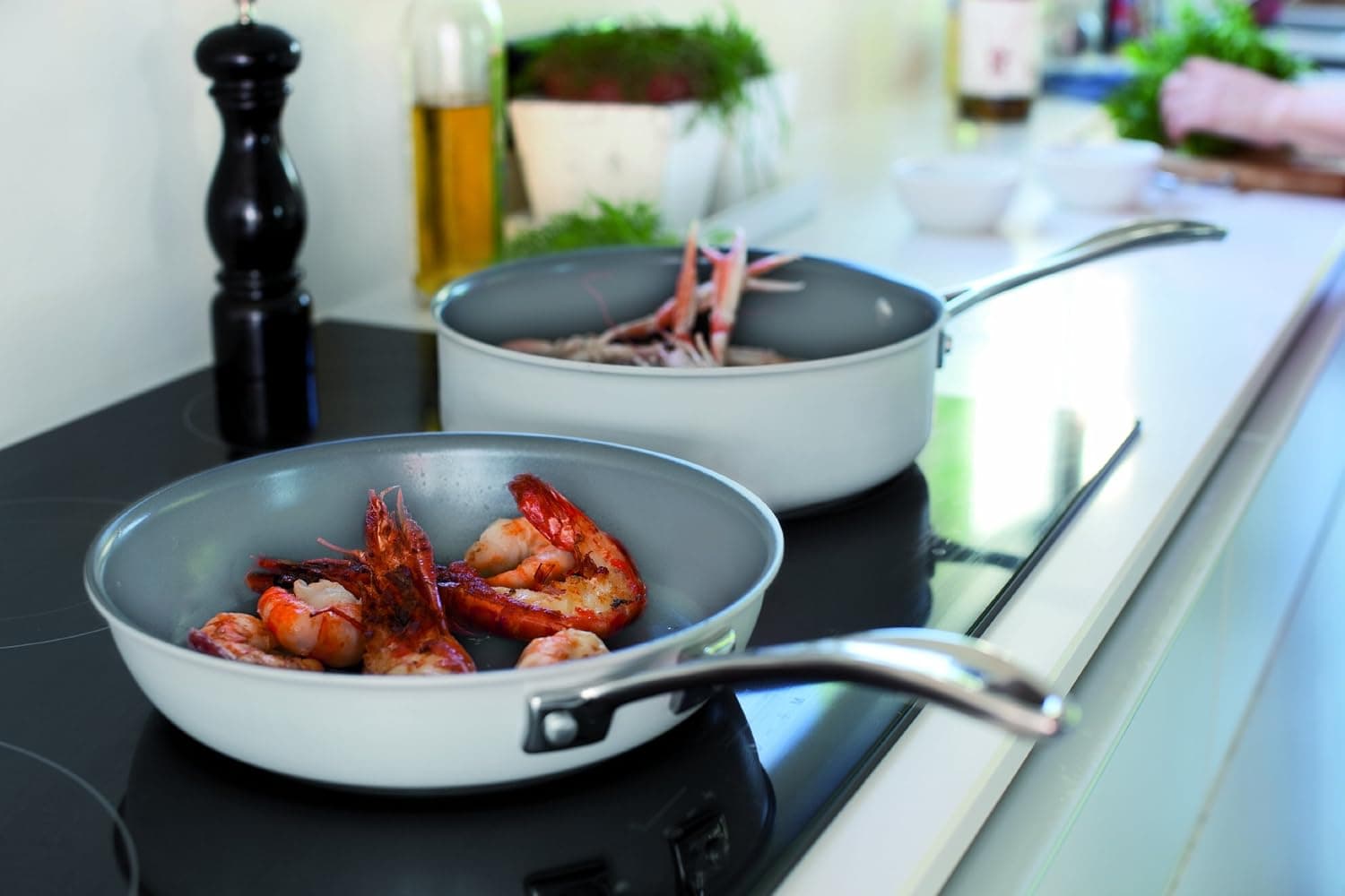 Beka Chef Eco-logic 100-Percent Eco-Hardened-Aluminum Bekadur-Ceramica-Nonstick 8-Inch Fry Pan