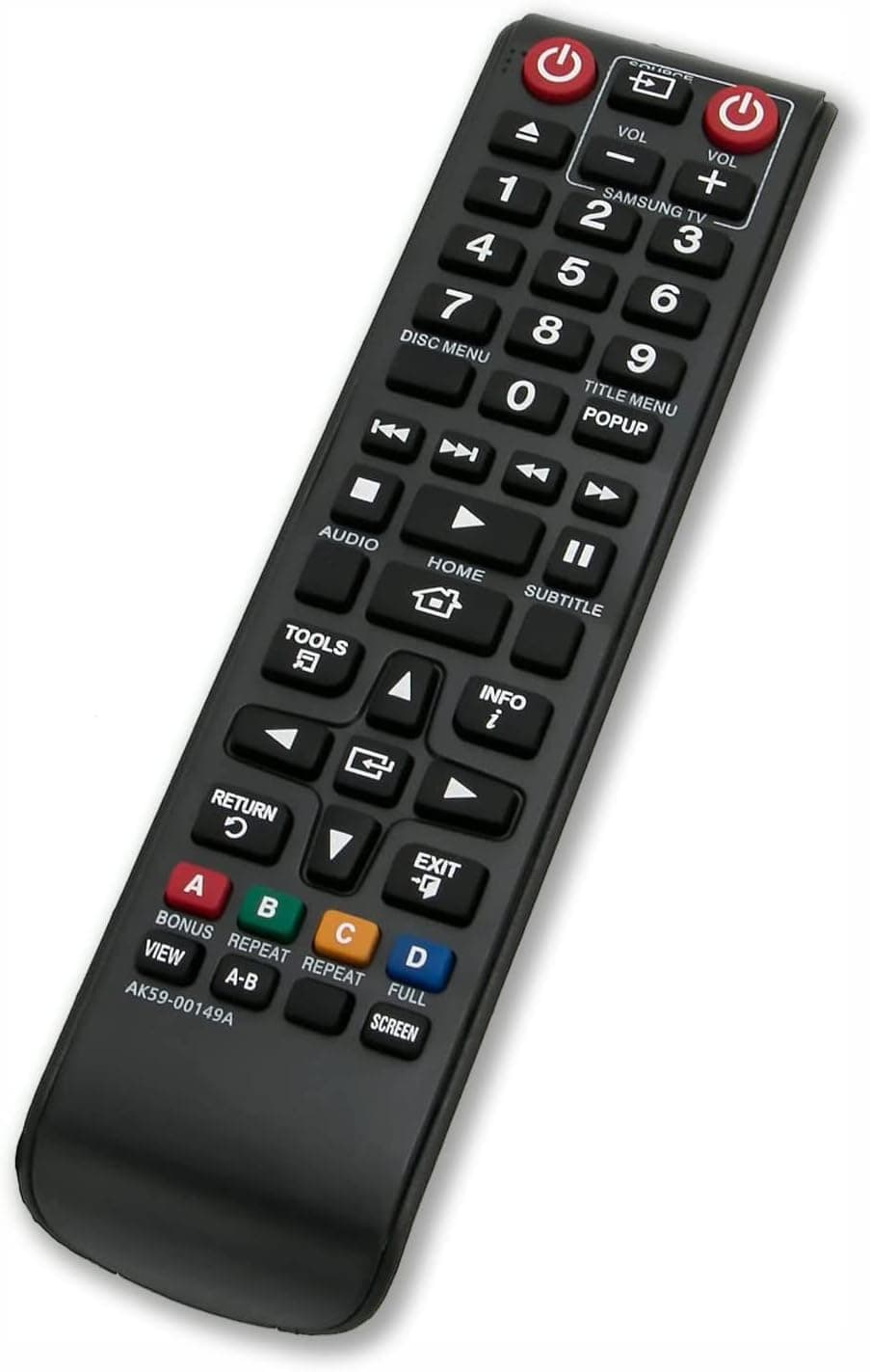 Replacement Remote Controller fit for BD-JM57 BD-J5700/ZA BD-FM51C BD-FM51C/ZA Samsung Blu-ray Disc Player