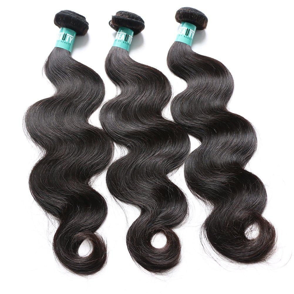 Msbeauty Hair 10A Brazilian Virgin Hair Body Wave 3 Bundles 18 18 18 inch Unprocessed Virgin Human Hair Weave Body Wave Hair Extensions