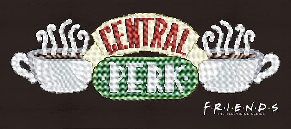 Camelot Licensed Collection of Facet Art Kits, Color - Multi, 27" X 12", Friends Central Perk