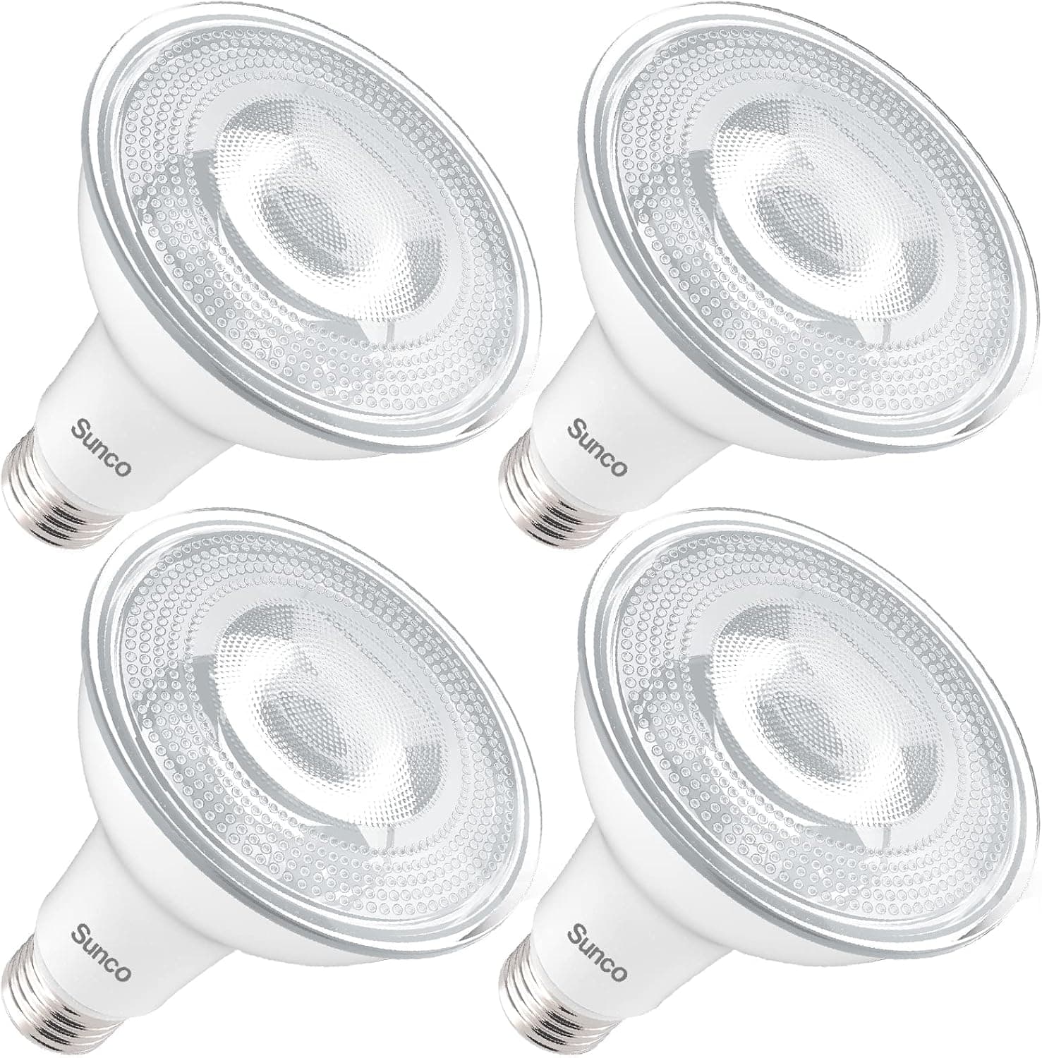 Sunco PAR30 LED Bulbs, Flood Light Outdoor Indoor 75W Equivalent 11W, Dimmable, 2700K Soft White, 850 LM, E26 Base, Exterior, Wet-Rated, Super Bright, IP65 Waterproof - UL Energy Star 4 Pack