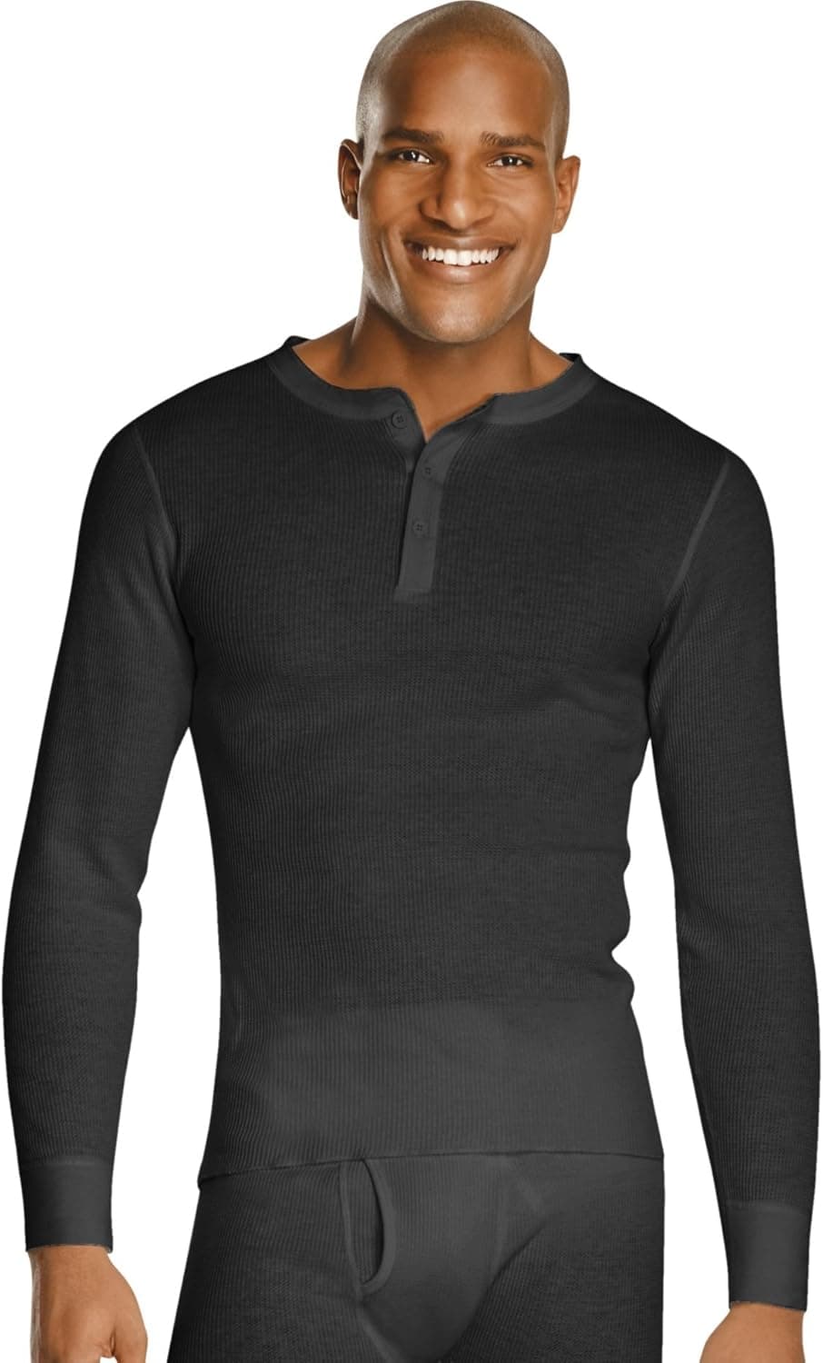 Hanes Men's Big Red Label X-Temp Thermal Shirt Long Sleeve Henley Top