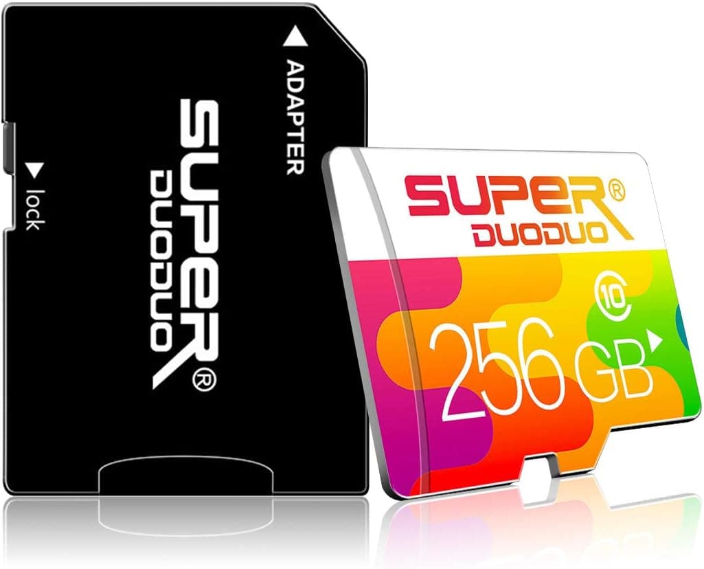 Micro SD Card 256gb Memory Card (Class 10 High Speed) Full Hd Video Micro Memory Card/Memory Cards with Adapter for Camera, Phone, Computer,Nintendo Switch,Dash Came,Tachograph,Tablet,Drone