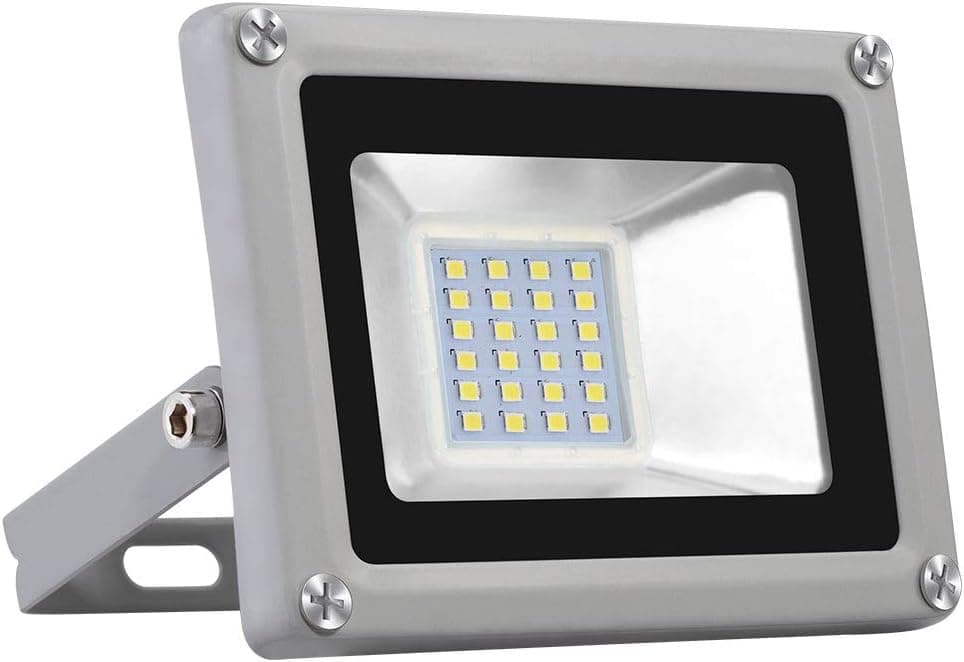 CHUNNUAN LED Flood Light, 20W,2000LUMEN 6000-6500K (Cold White), IP65 Waterproof,floodlight, CE and ROHS Certified Outdoor Security Lights Garden Landscape Super Bright 110V