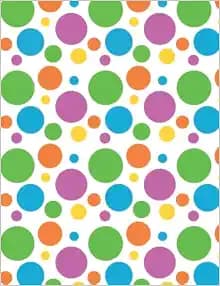 Bright Polka Dots Composition Notebook, College Ruled: Lined Student Exercise Book