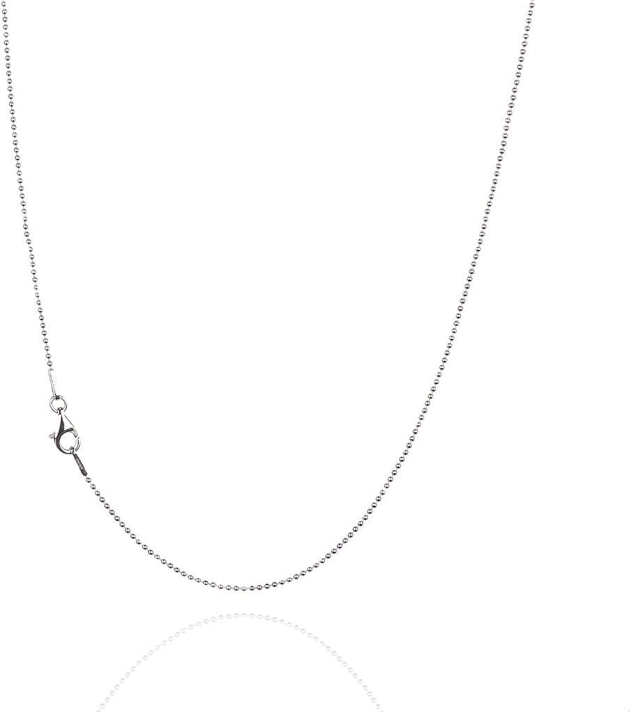 Italian Quality Chain 925 Sterling Silver Chain | Smooth Bead Chain Necklaces for Women or Men and Bracelets for Women or Mens Bracelet | Anti Tarnish