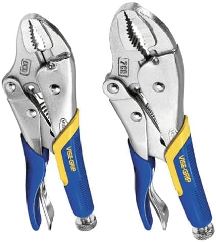 Irwin 80SG Vise Grip 2-Piece 5-Inch and 7-Inch Curved Jaw Soft Grip Plier Set