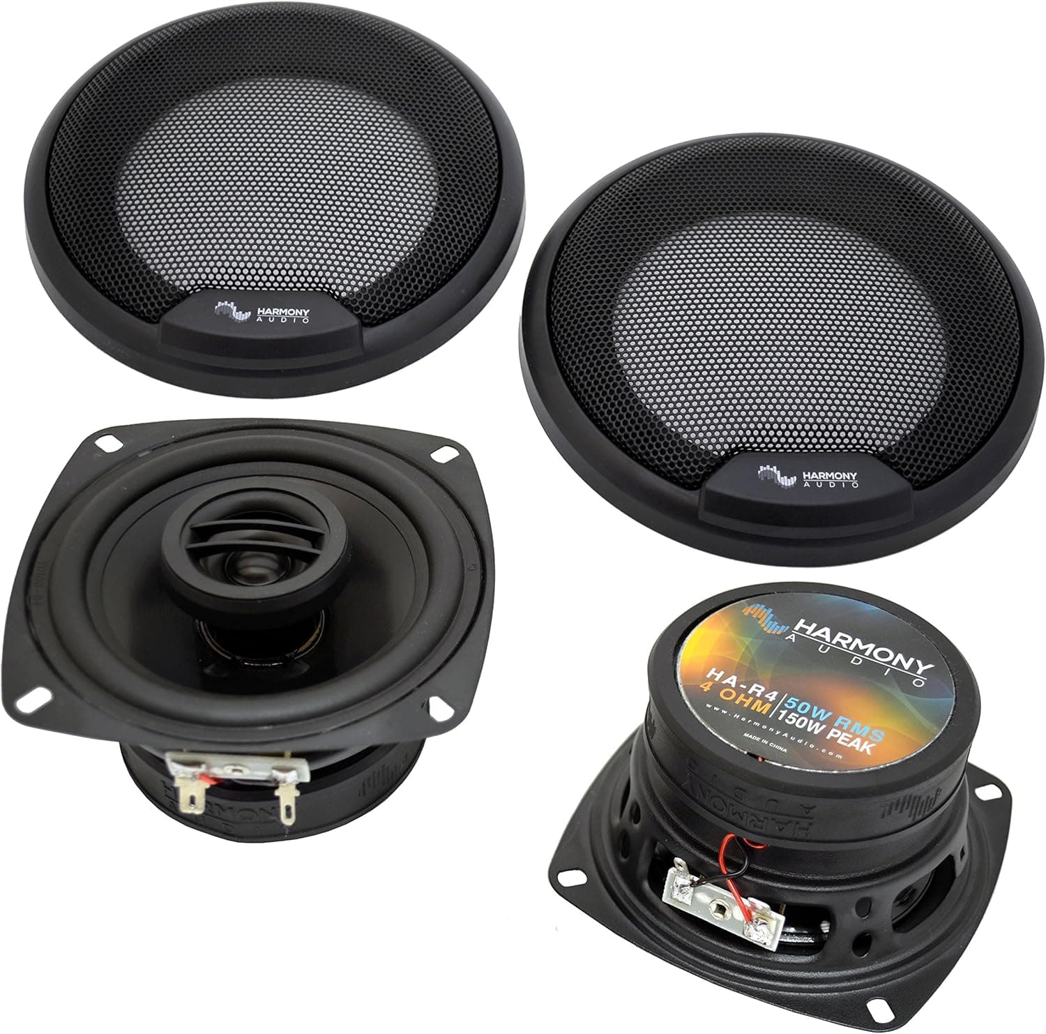 Compatible with Hummer H2 2008-2009 Rear Pillar Factory Replacement Speaker Harmony HA-R4 Speakers
