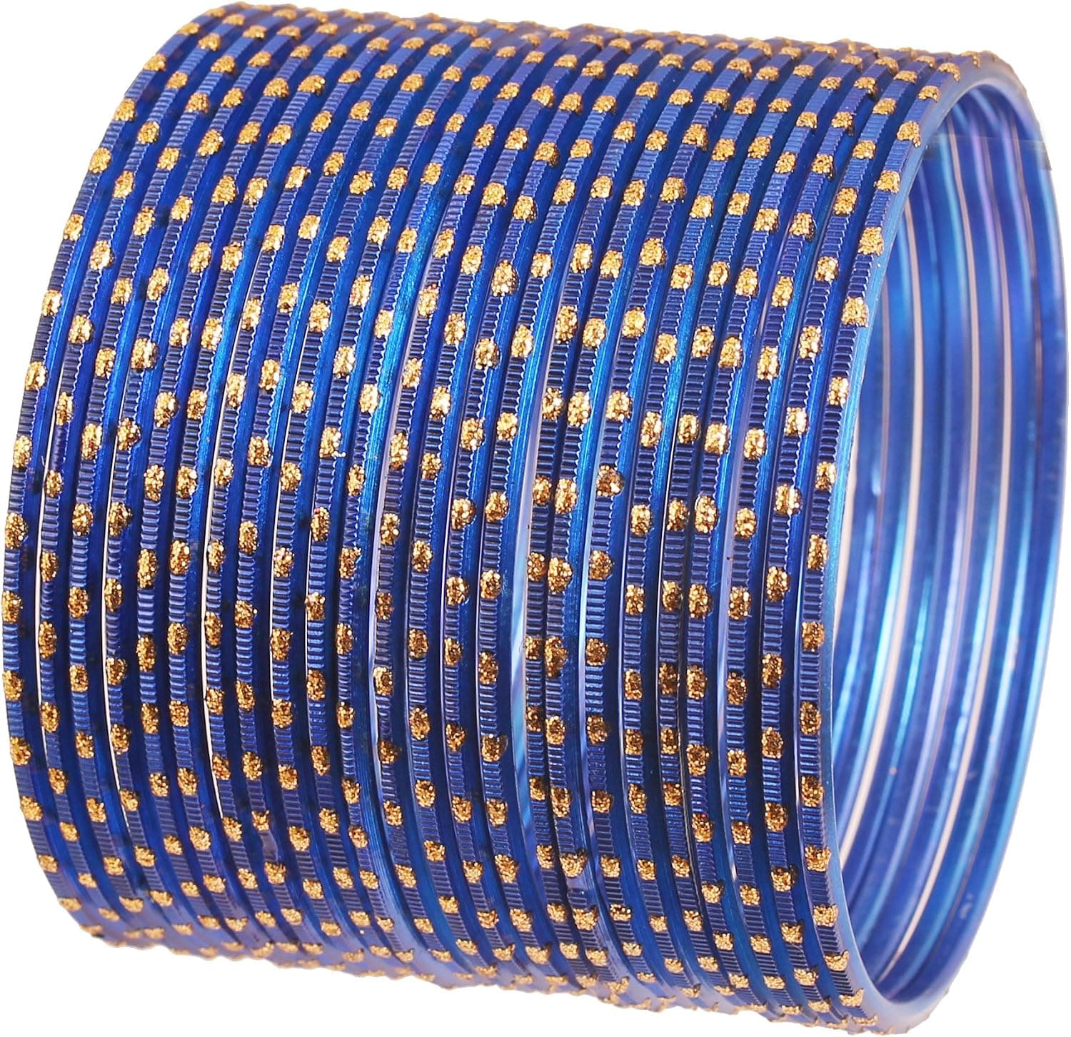 Touchstone Indian Bollywood Pretty Fashion Golden Dots Gorgeous Vintage Textured Color Attractive Designer Jewelry Bangle Bracelets for Women.