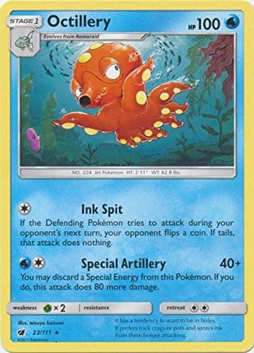 Pokemon - Octillery - 23/111 - Rare - Sun & Moon: Crimson Invasion