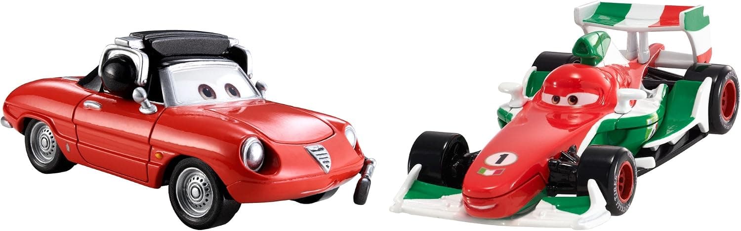 Disney Pixar Cars Collector Die-Cast 2-Pack, Francesco Bernoulli and Guiseppe Motorosi