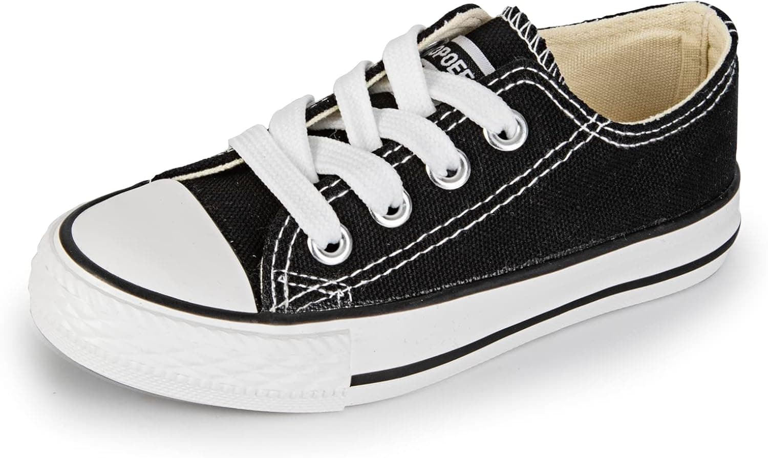 BRAVIZER Boy and Girls Low Top Sneaker Lace-up Canvas Kids Toddler Shoes