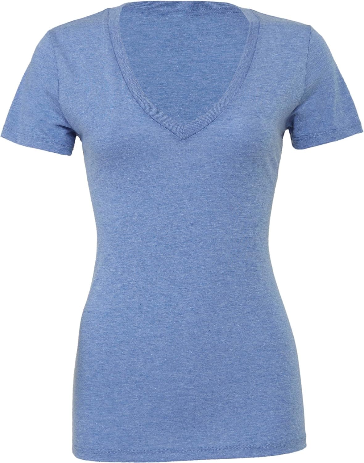 Bella Canvas 8435 Ladies' Triblend Short-Sleeve Deep V-Neck T-Shirt