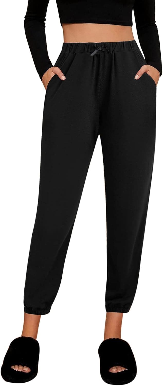 Ekouaer Pajama Jogger Pants Women's Casual Lounge Pants Soft Sleepwear Pj Bottoms with Pockets