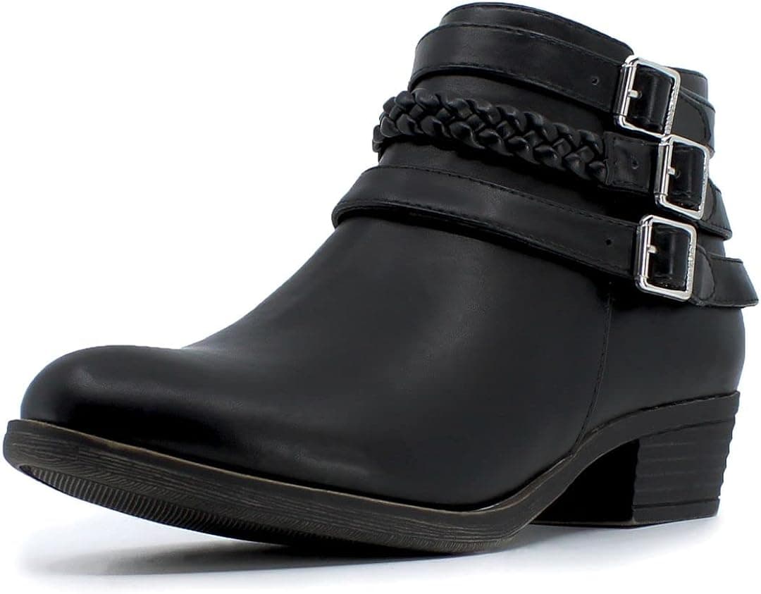 Nautica Women's Ankle Boot Dress Bootie With Side Zipper - Alara