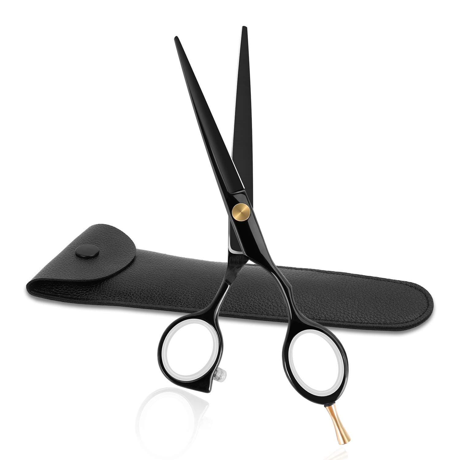 Professional Hairdressing Scissors,Hair Cutting Scissors Sharp Blades Hair Shears for Adults Women Men Kids Haircut (black-2)