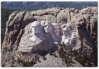 Mount Rushmore Photo Fridge Magnet