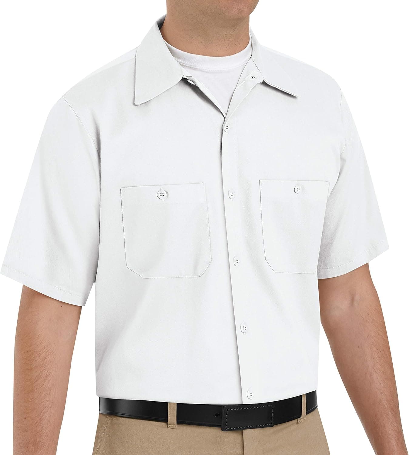 Red Kap Men's Standard Short Sleeve Wrinkle-Resistant Cotton Work Shirt
