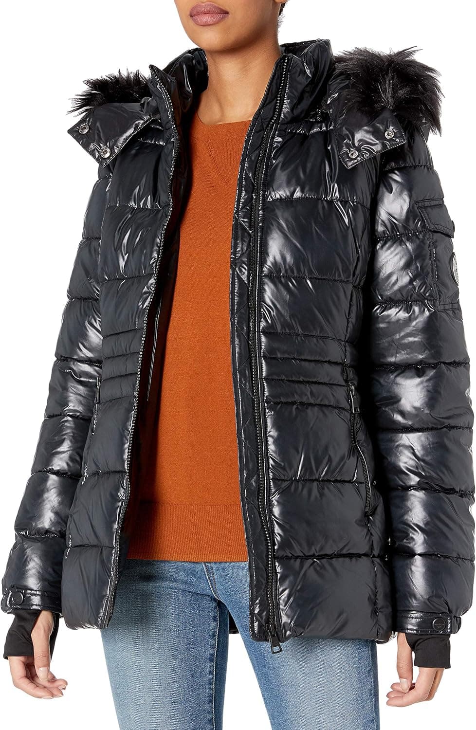 Madden Girl Women's Nylon Puffer Jacket