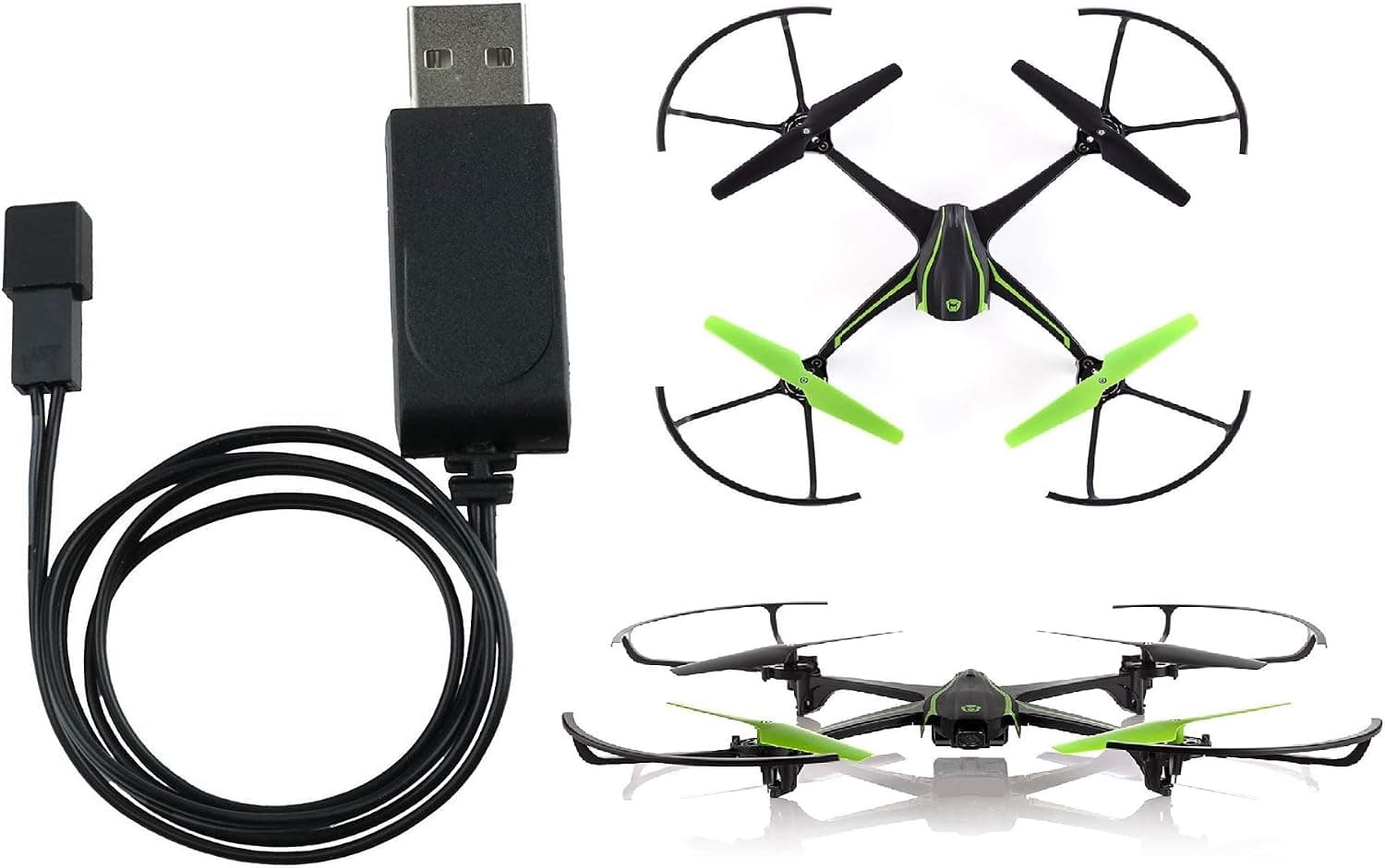 Sky Viper Drone Compatible Battery USB Charger. It Works for Sky Viper Stunt Quadcopter, Scout, Furry, Camera Drone, X-Quad, s670 Stunt, v950HD/STR, s1700/1750, v2400HD/FPV, v2450FPV and Hover Racer