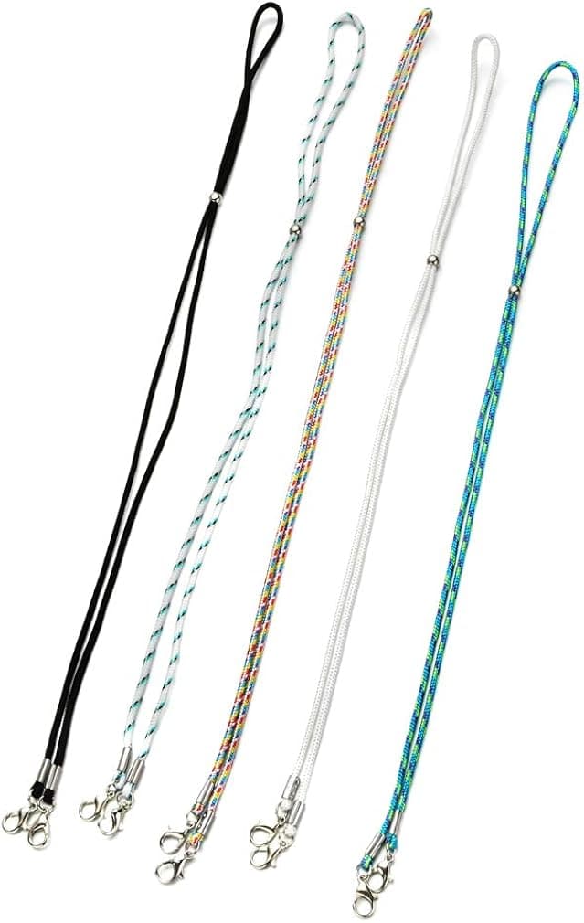 WWBGINF Face Mask Lanyard Adjustable Length Chain Strap Mask Holder Extender Convenient and Safe 2/5/10/11 PCS for Adults, Kids (5PCS Basic)
