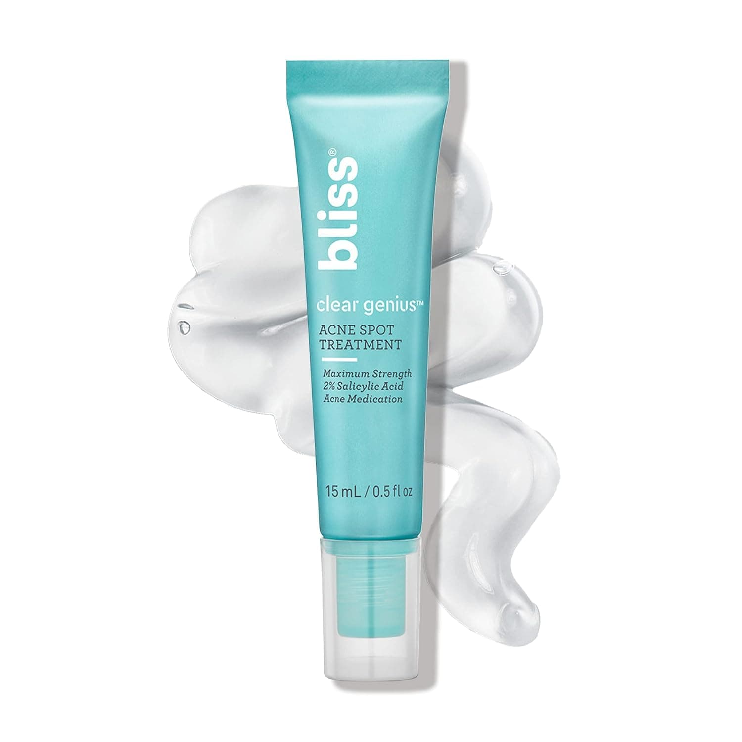 Bliss Clear Genius Acne Spot Treatment - 0.5 Fl Oz - Maximum Strength 2% Salicylic Acid Shrinks Blemishes - Clean - Vegan & Cruelty-Free