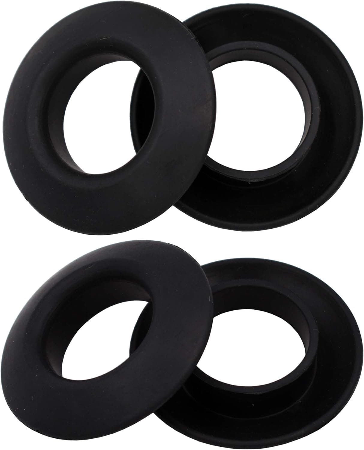 betobier 4 Pcs Universal Kayak Paddle Drip Rings-for Kayak and Canoe Paddles - No More Sliding Up and Down (Black)