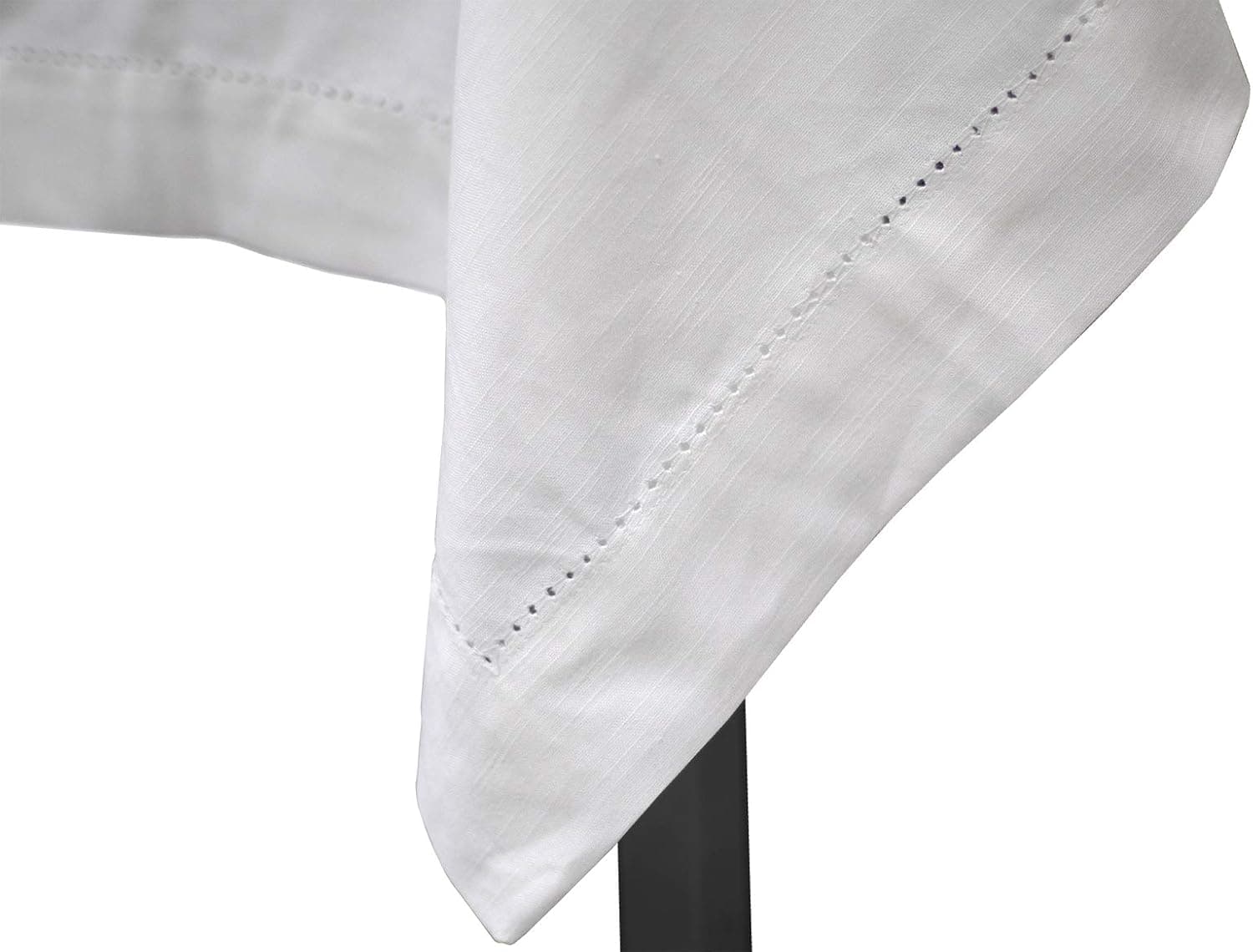 New 60x120 White Hemstitch Single Border Tablecloth