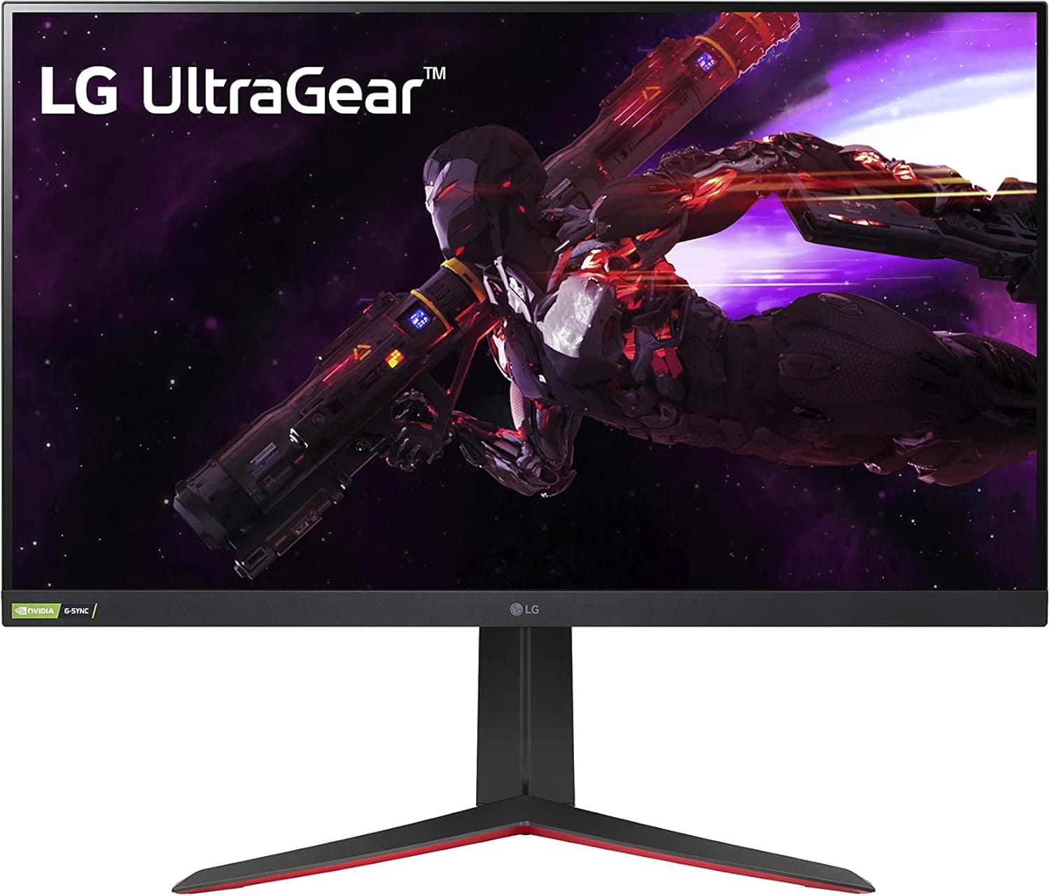LG 32GP850-B 32 UltraGear QHD (2560 x 1440) Nano IPS Gaming Monitor w/ 1ms (GtG) Response Time & 165Hz Refresh Rate, Tilt/Height/Pivot Adjustable, Black