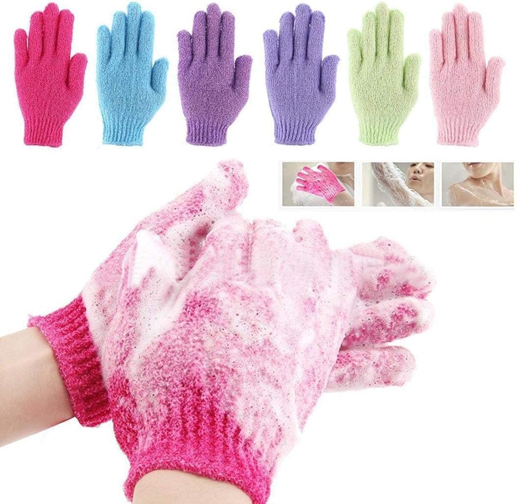 Kindsells New Genuine Fine Bath Gloves Exfoliating Shower Mitts by The Body Shop Cold Weather Gloves