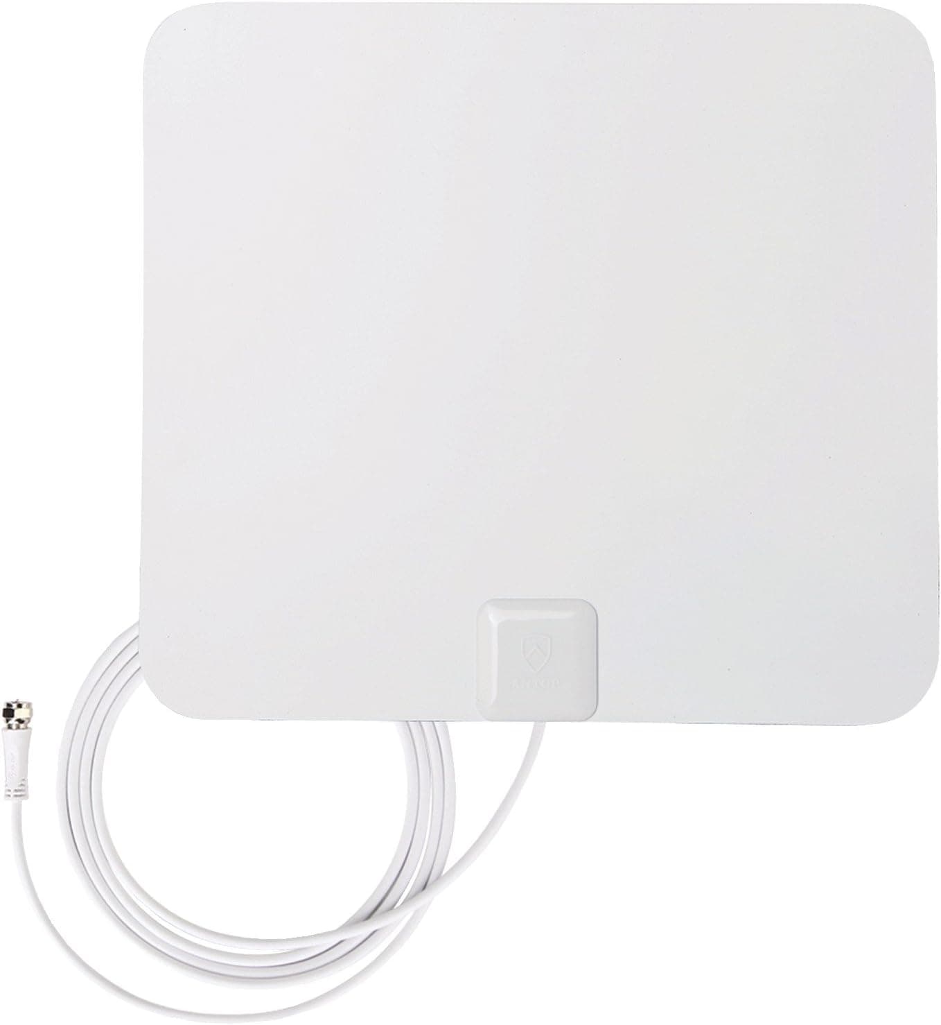 Antop 99142ANTOP Paper Thin High Gain Indoor TV Antenna- 40 Mile Long Range 360 Degree Reception for OTA High Definition Televisions/4K UHD TVs -Reversible White and Black-10ft Coaxial Cable