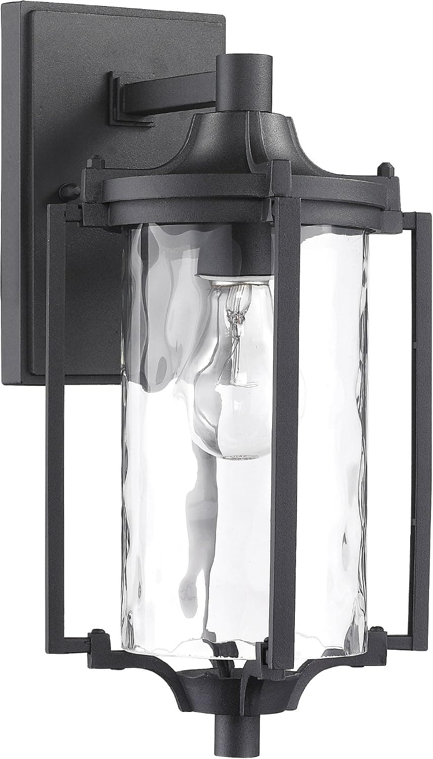 Chloe Lighting CH22024BK14-OD1 "Chatelet" Transitional 1-Light Black Outdoor Wall Sconce 14" Height