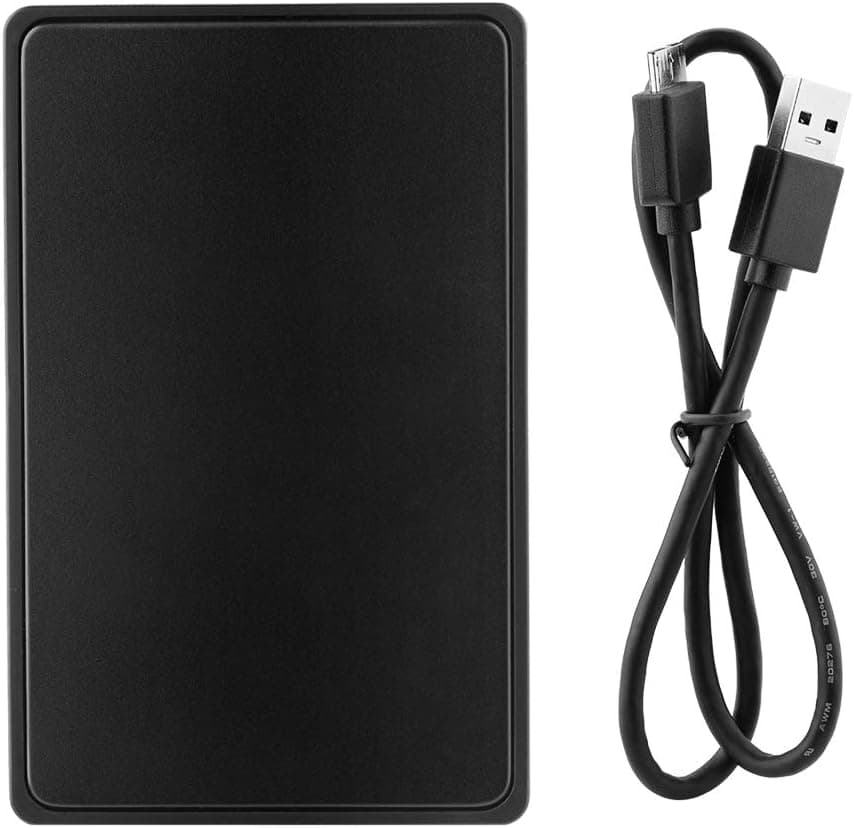 Zerone HDD Enclosure 2.5-Inch SATA to USB 3.0 External Hard Drive Enclosure Box, Free Tool Installation