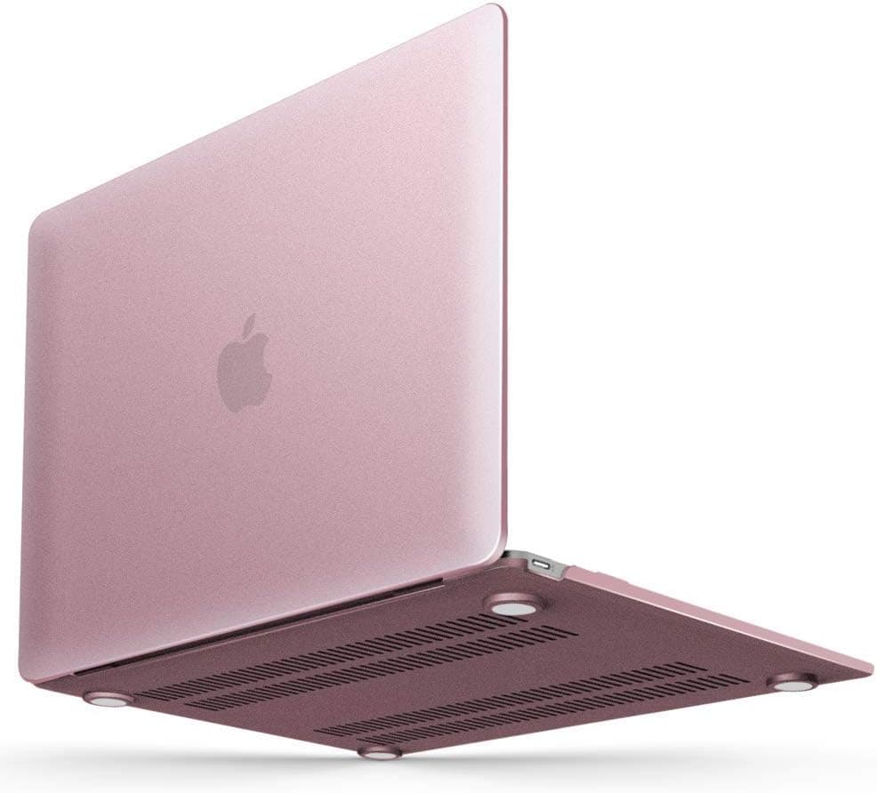 iBenzer Basic Soft-Touch Plastic Hard Case Cover for MacBook 12'' inch Retina Display [Gold, Space Gray, Silver] (Rose Gold)