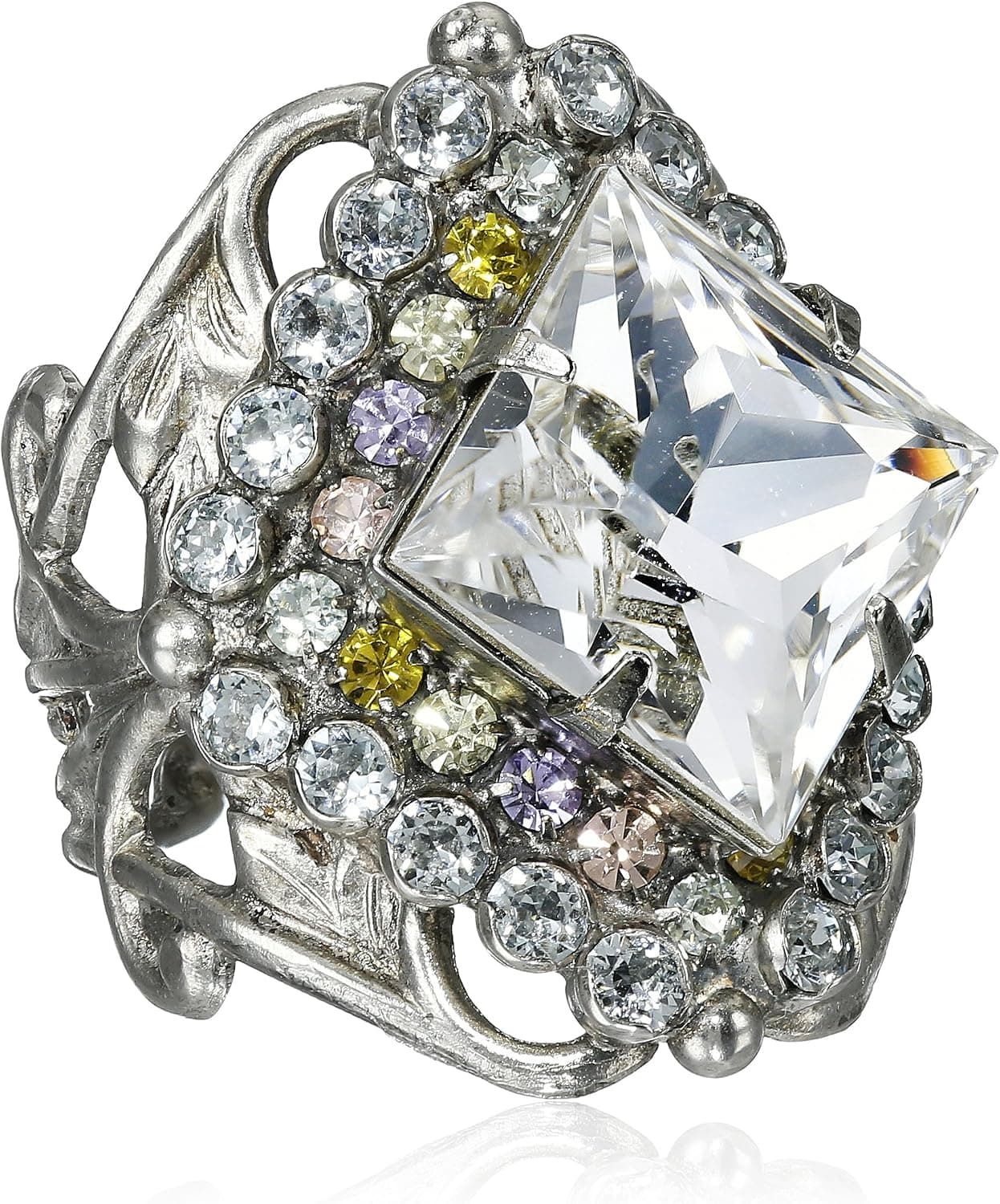 Sorrelli "Running Water" Starburst Crystal Ring