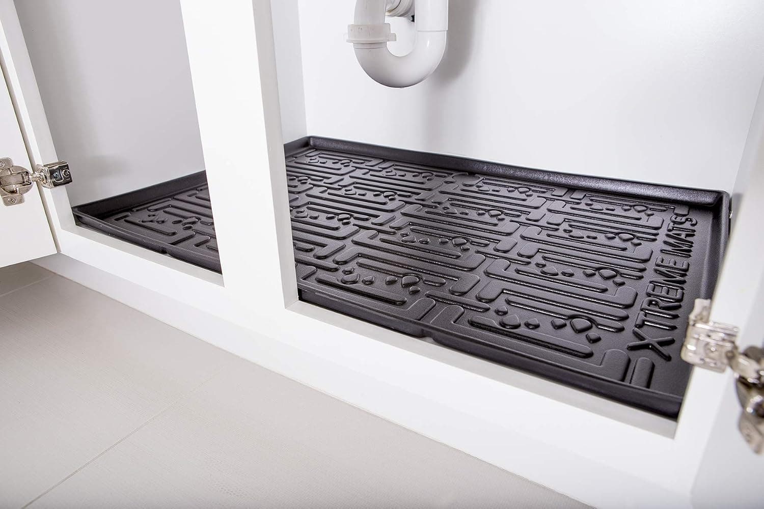 Xtreme Mats Under Sink Kitchen Cabinet Mat, 30 3/8 x 21 1/2, Black