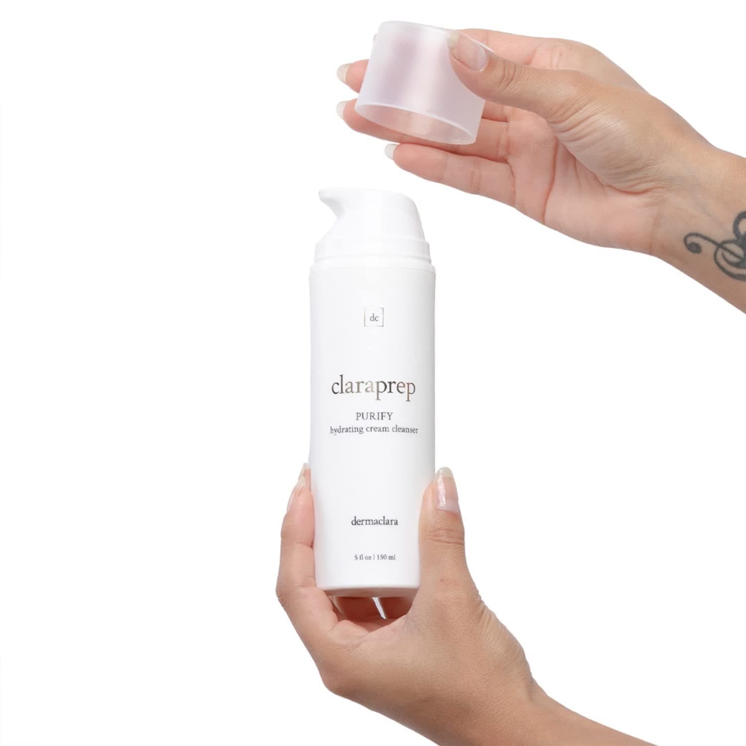 Dermaclara Claraprep Collagen Hydrating Foaming Facial Cleanser - Gentle Anti Aging Hydrating Face Wash with Collagen Cleanser to Repair and Prevent Wrinkles, Dark Spots & Blemishes for Clear Skin