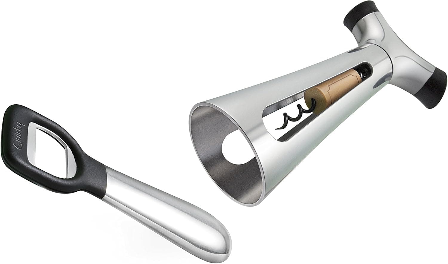 Quirky Verseur Metal and Levier Multifunction Wine Tool and Magnetic Bottle Opener