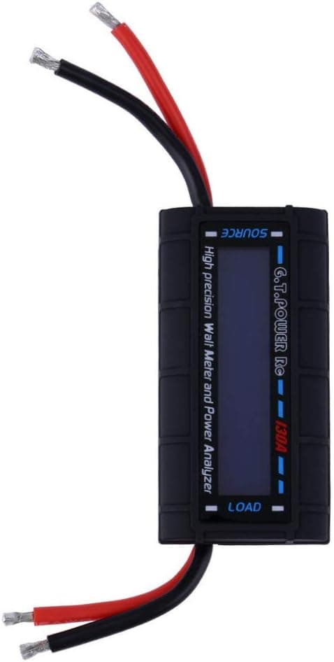DSstyles Digital Wattmeter High-Accuracy Power Meter RC Watt Meter Checker Balance Voltage Battery Power Analyzer 130A