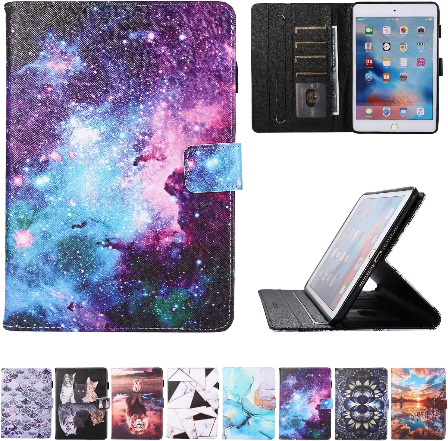 JZCreater Kindle fire HD 10 Case Old Model 2019, Compatible with 10.1" Amazon Fire HD 10 Tablet (9th/7th/5th Generation, 2019/2017/2015 Release), Starry