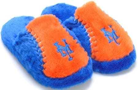 New York Mets MLB Plush Slide Slippers