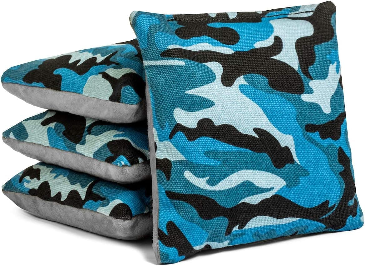 Tailgating Pros All Weather Pro Style Cornhole Bags - 4 Regulation Size Stick & Slick Bags - 25+ Colors Options - 4 Suede Options