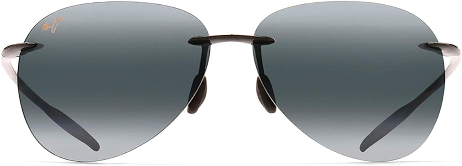 Maui Jim Men's and Women's Sugar Beach Polarized Rimless Sunglasses